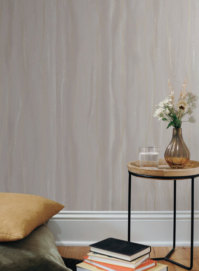 product image for Fantasy Faux Bois Taupe/Gold Wallpaper from the After Eight Collection by Candice Olson 37