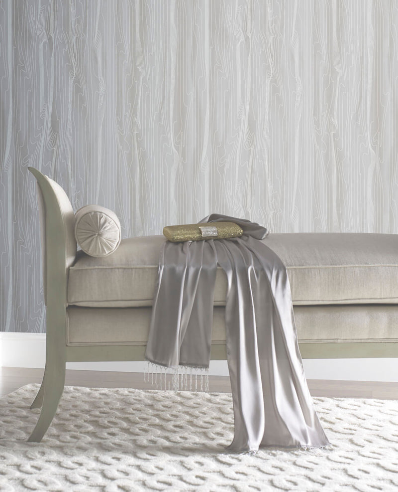 media image for Fantasy Faux Bois Grey/White Wallpaper from the After Eight Collection by Candice Olson 242