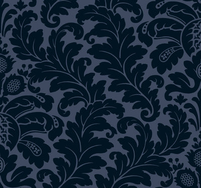 product image for Modern Romance Navy Wallpaper from the After Eight Collection by Candice Olson 64