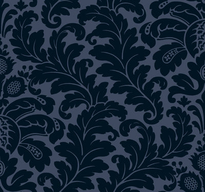 product image for Modern Romance Navy Wallpaper from the After Eight Collection by Candice Olson 32