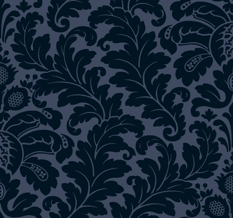 media image for Modern Romance Navy Wallpaper from the After Eight Collection by Candice Olson 262