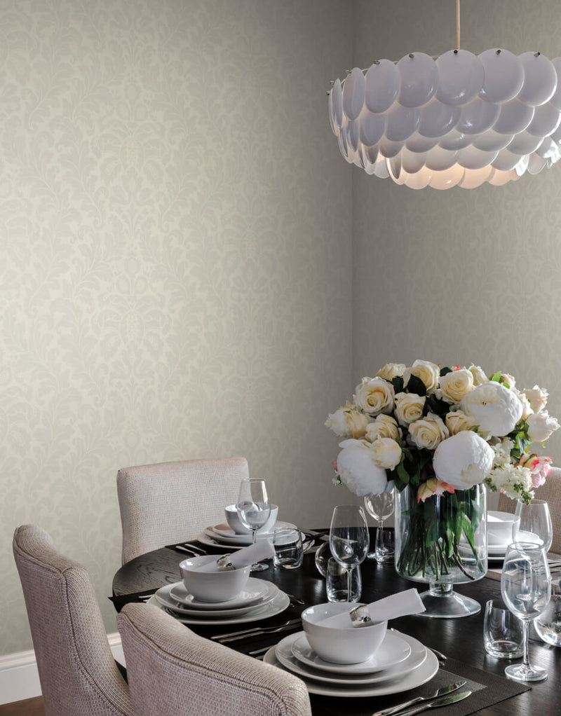 media image for Modern Romance White Wallpaper from the After Eight Collection by Candice Olson 263