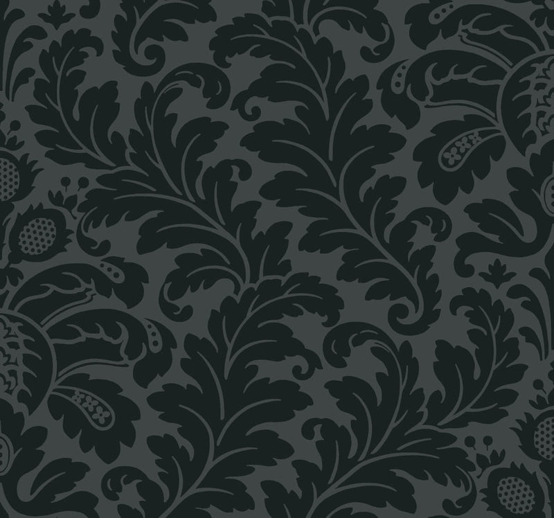 media image for Modern Romance Black Wallpaper from the After Eight Collection by Candice Olson 222