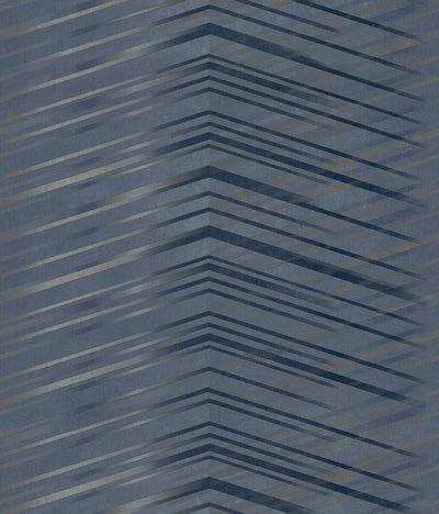 product image of Glistening Chevron Navy Wallpaper from the After Eight Collection by Candice Olson 542