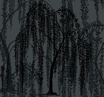 product image for Willow Glow Gray Wallpaper from the After Eight Collection by Candice Olson 72