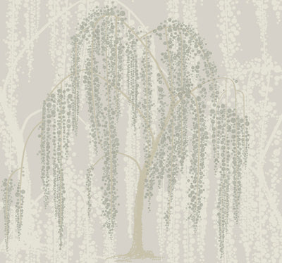product image of sample willow glow light taupe wallpaper from the after eight collection by candice olson 1 552