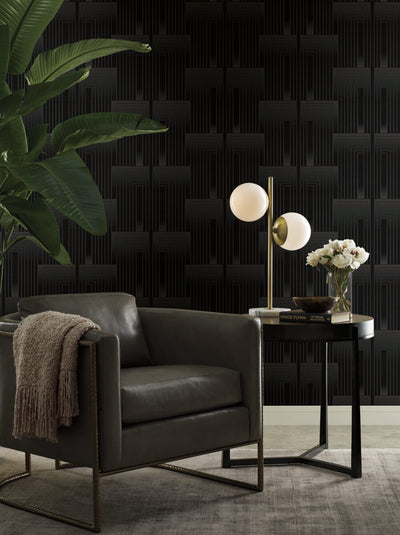 product image for Vanishing Black/Copper Wallpaper from the After Eight Collection by Candice Olson 95