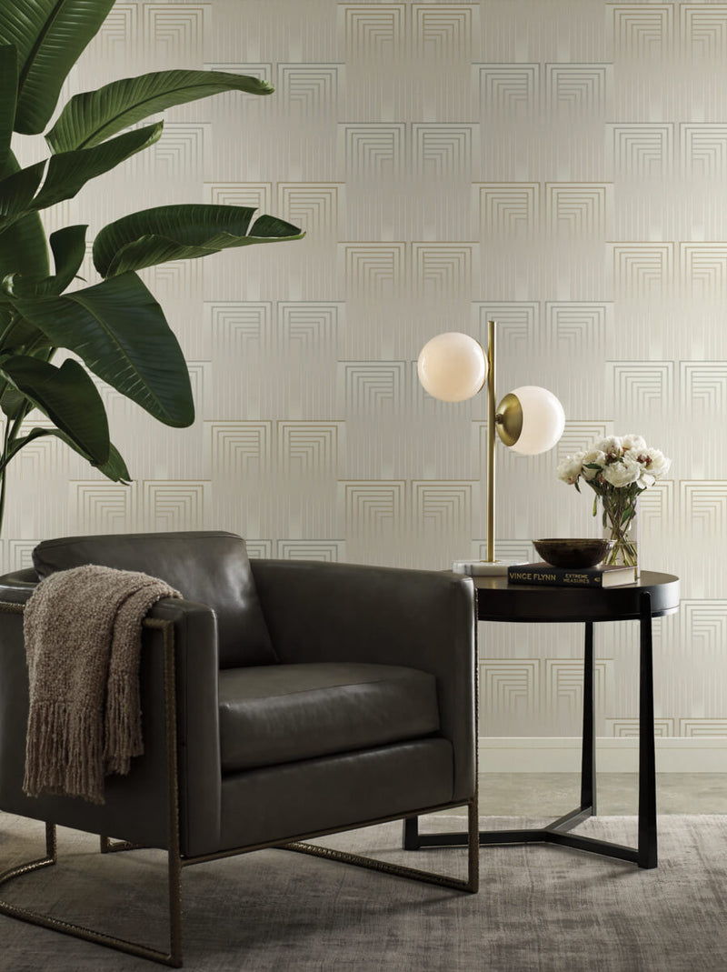 media image for Vanishing Silver/Gold Wallpaper from the After Eight Collection by Candice Olson 277
