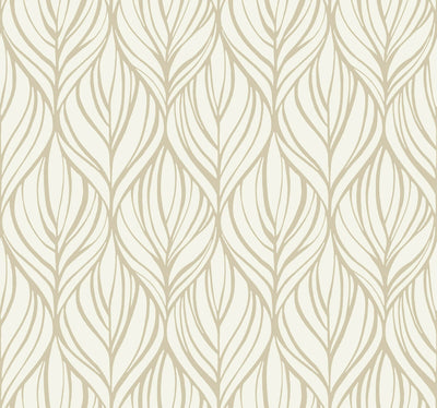 product image of Palma White/Gold Wallpaper from the After Eight Collection by Candice Olson 574