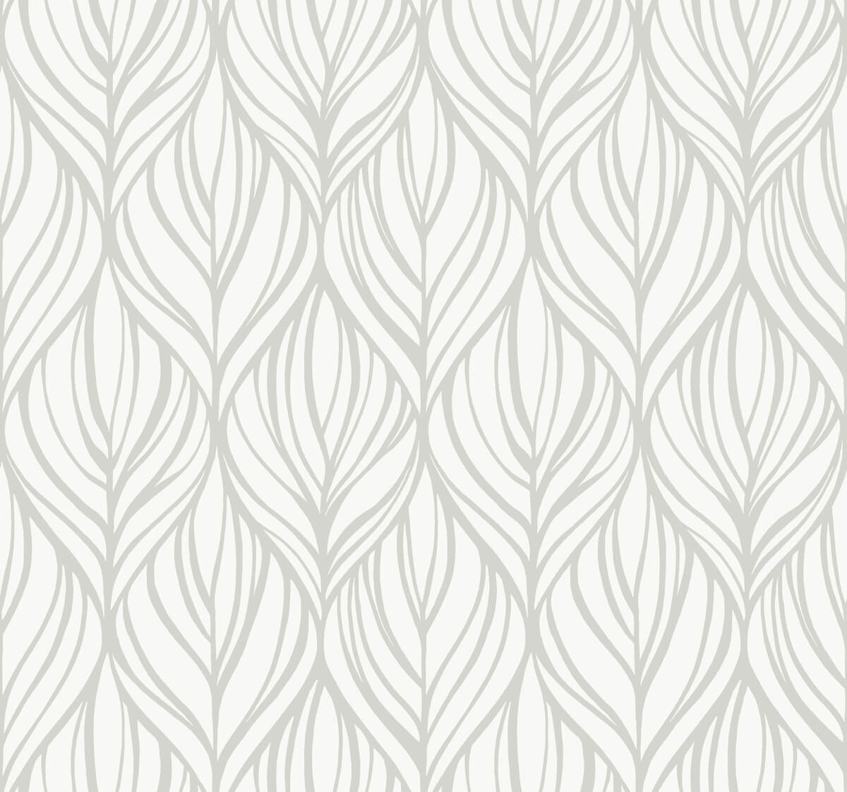 Shop Sample Palma White/Silver Wallpaper Burke Decor