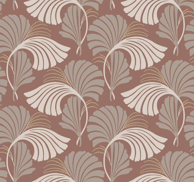 media image for sample dancing leaves tan wallpaper from the after eight collection by candice olson 1 212