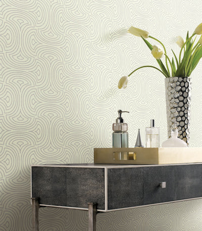 product image for Hourglass White Wallpaper from the After Eight Collection by Candice Olson 94