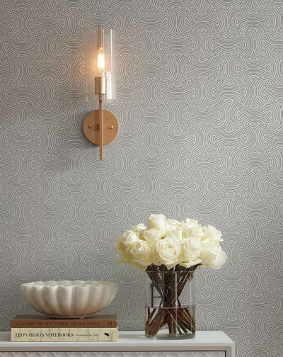 product image for Hourglass Silver Wallpaper from the After Eight Collection by Candice Olson 5
