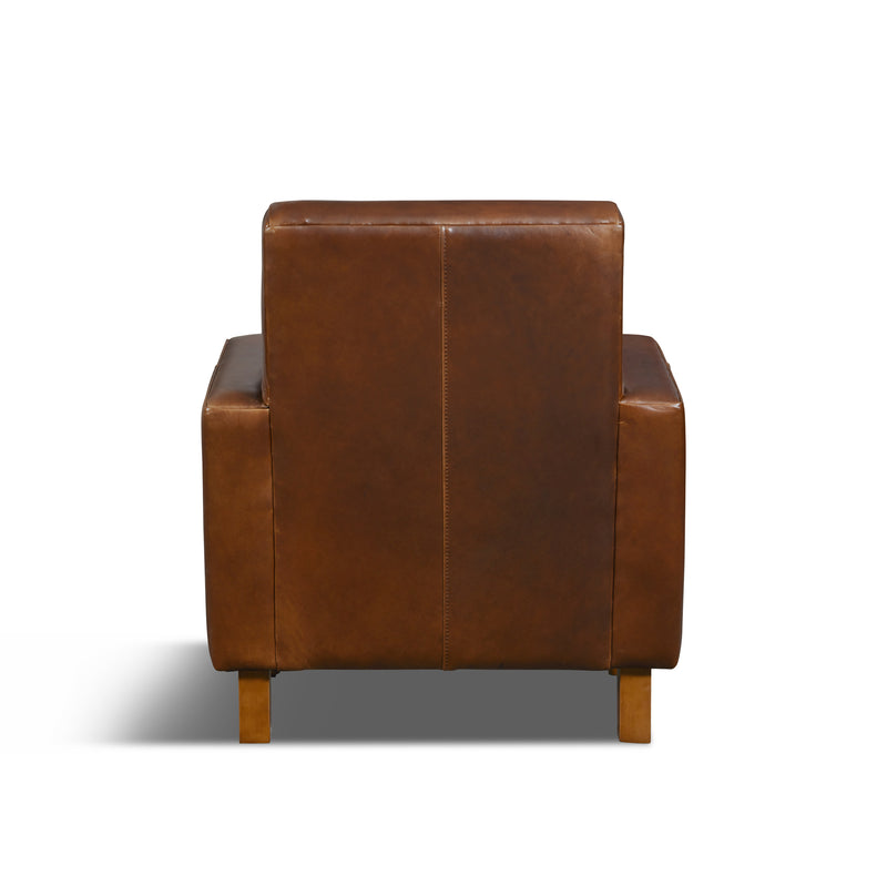 media image for Duke Leather Chair in Sequoia Espresso 265