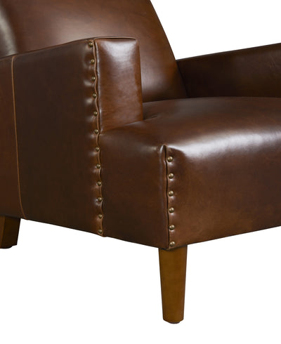 product image for Duke Leather Chair in Sequoia Espresso 0