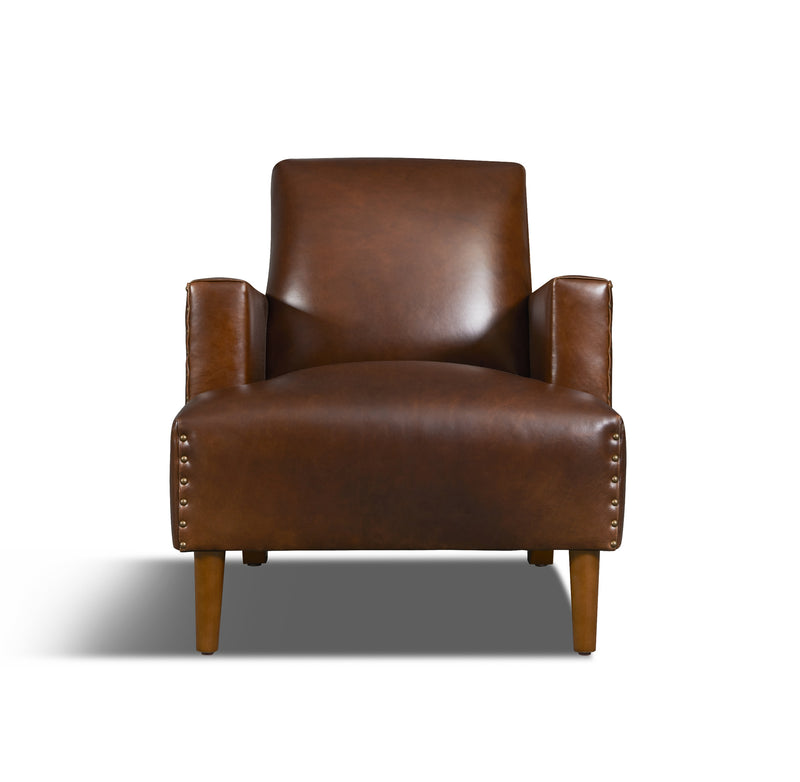 media image for Duke Leather Chair in Sequoia Espresso 220