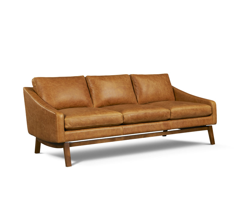 media image for Dutch Leather Sofa in Badger 297