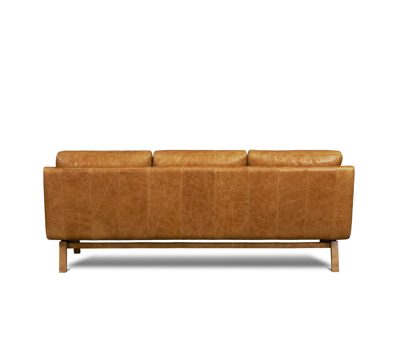 media image for Dutch Leather Sofa in Badger 247
