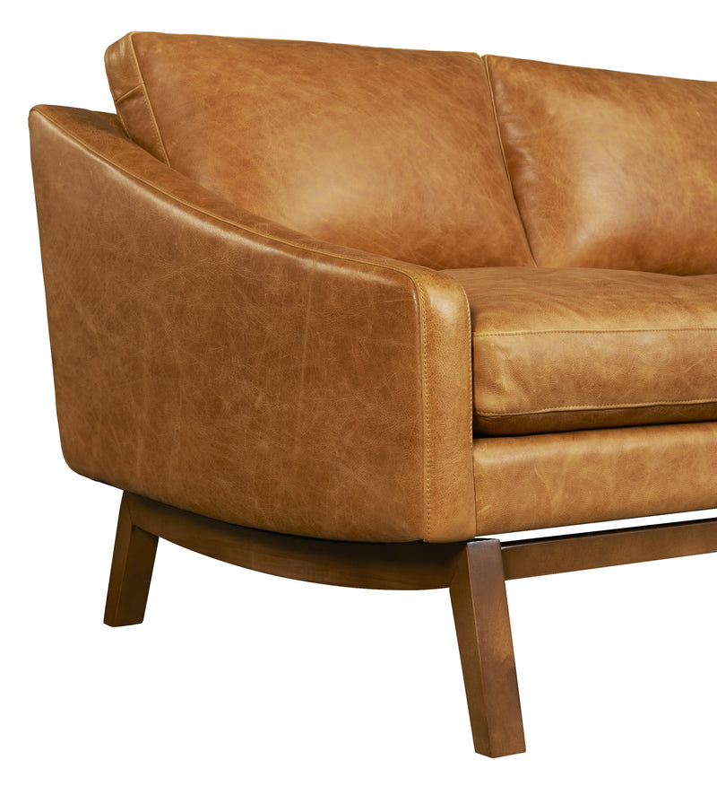 media image for Dutch Leather Sofa in Badger 210