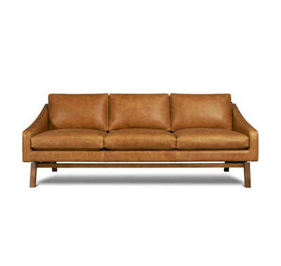 product image for Dutch Leather Sofa in Badger 46