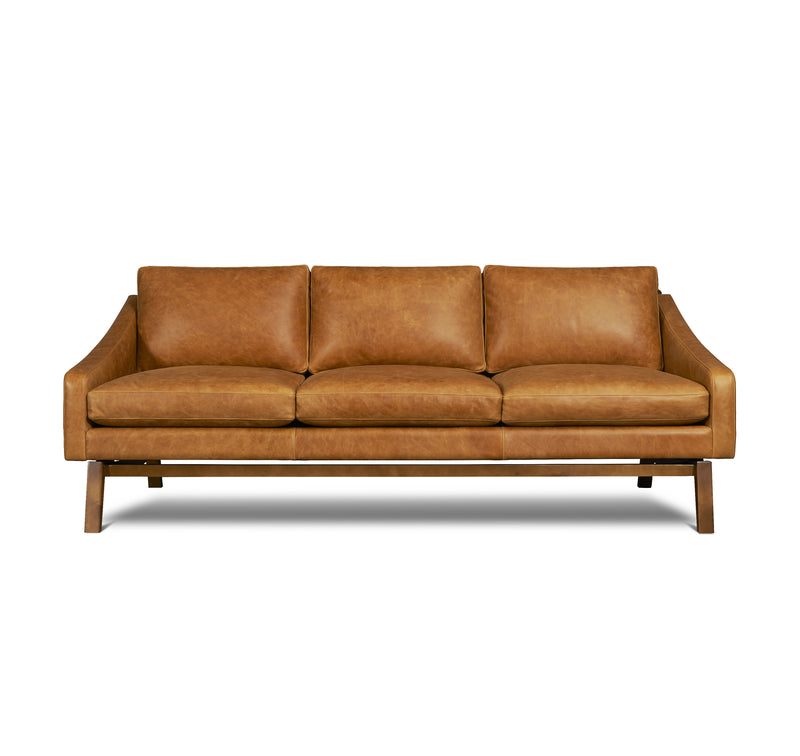media image for Dutch Leather Sofa in Badger 239