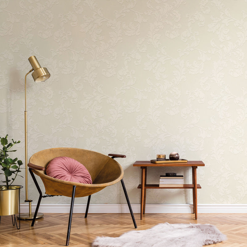 media image for Acanthus Trail Pearl from the Emporium Collection by Galerie Wallcoverings 250