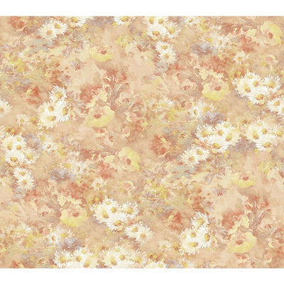 product image for Daisy Wallpaper in Orange and Yellow from the French Impressionist Collection by Seabrook Wallcoverings 42