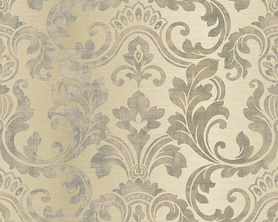 product image of sample damask floral trail wallpaper in beige and cream design by bd wall 1 537