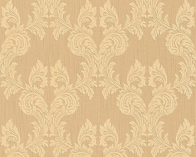 product image of Damask Floral Wallpaper in Beige and Oranges design by BD Wall 554