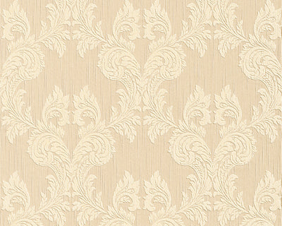 product image of sample damask floral wallpaper in beige and yellows design by bd wall 1 583