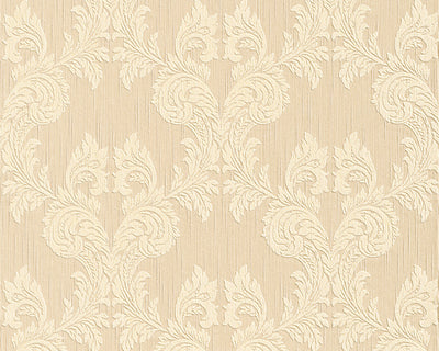 product image of sample damask floral wallpaper in beige and yellows design by bd wall 1 583