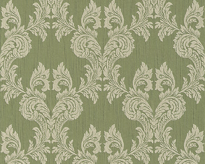 product image for Damask Floral Wallpaper in Green design by BD Wall 8