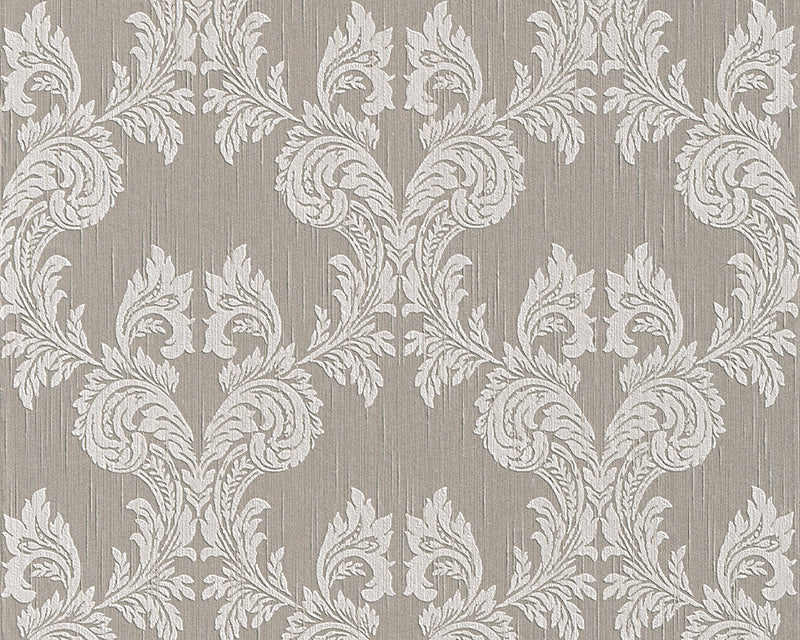 media image for sample damask floral wallpaper in grey and neutrals design by bd wall 1 218