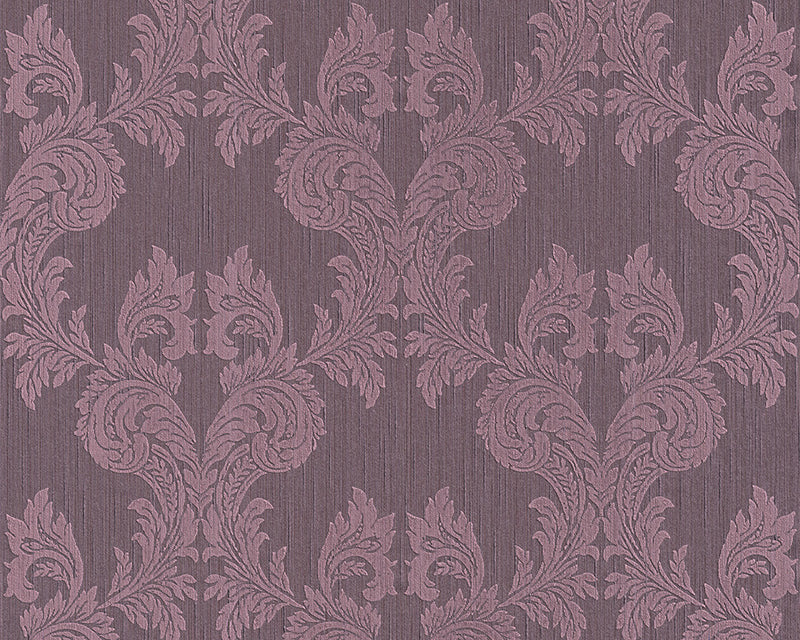media image for Damask Floral Wallpaper in Purple design by BD Wall 241