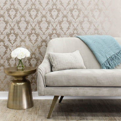 product image for Damsel Self-Adhesive Wallpaper (Single Roll) in Bisque by Tempaper 88