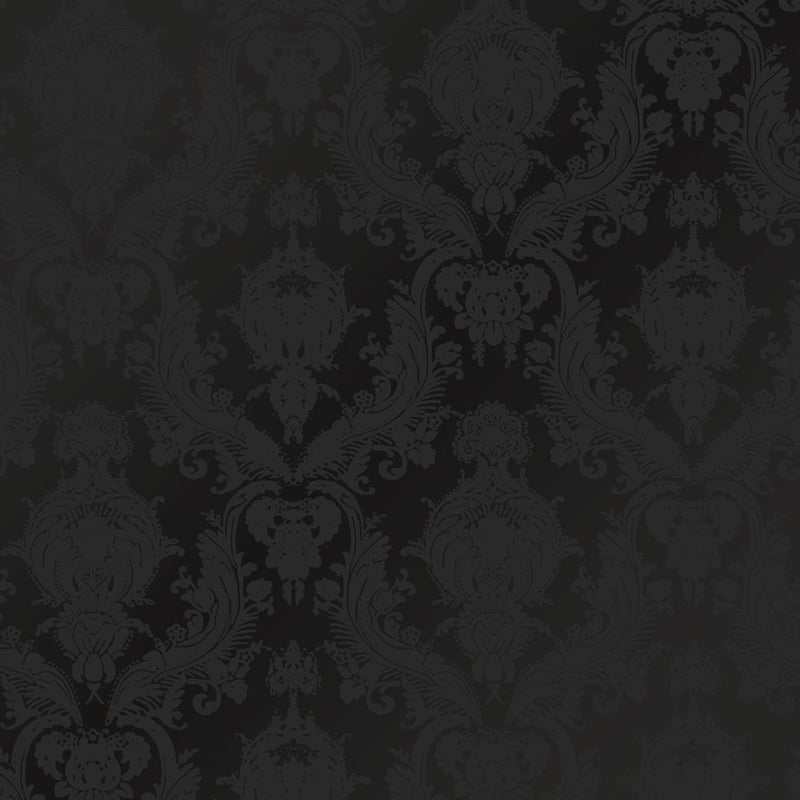 media image for Damsel Self-Adhesive Wallpaper in Black Velvet by Tempaper 257