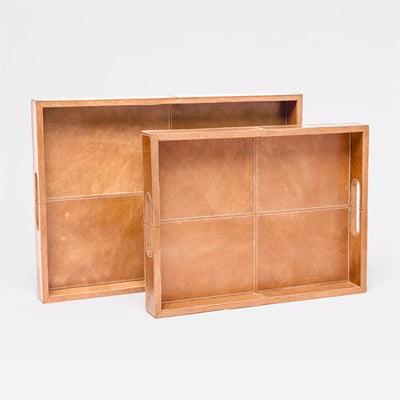 product image for Dante Leather Tray, Set of 2 98