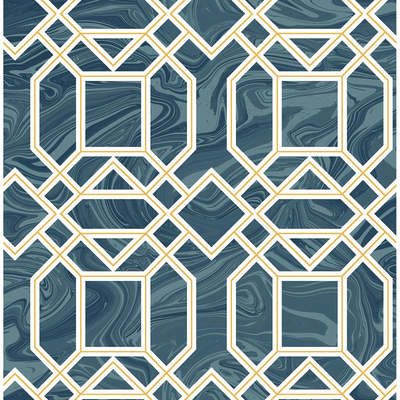 media image for sample daphne trellis wallpaper in blue from the moonlight collection by brewster home fashions 1 232
