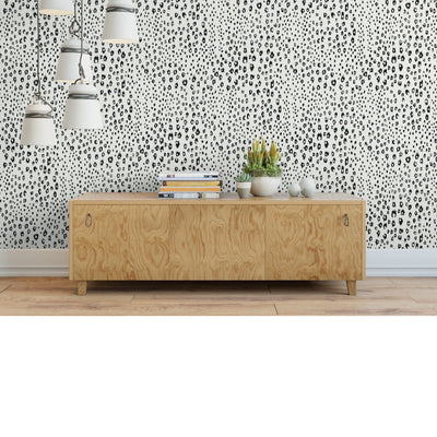 product image for dappled wallpaper in black and white by stacey day 2 53