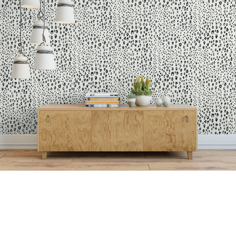 media image for dappled wallpaper in black and white by stacey day 2 296