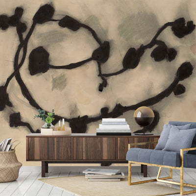 product image for Dark Vines Self-Adhesive Wall Mural in Deep Night by Zoe Bios Creative for Tempaper 18
