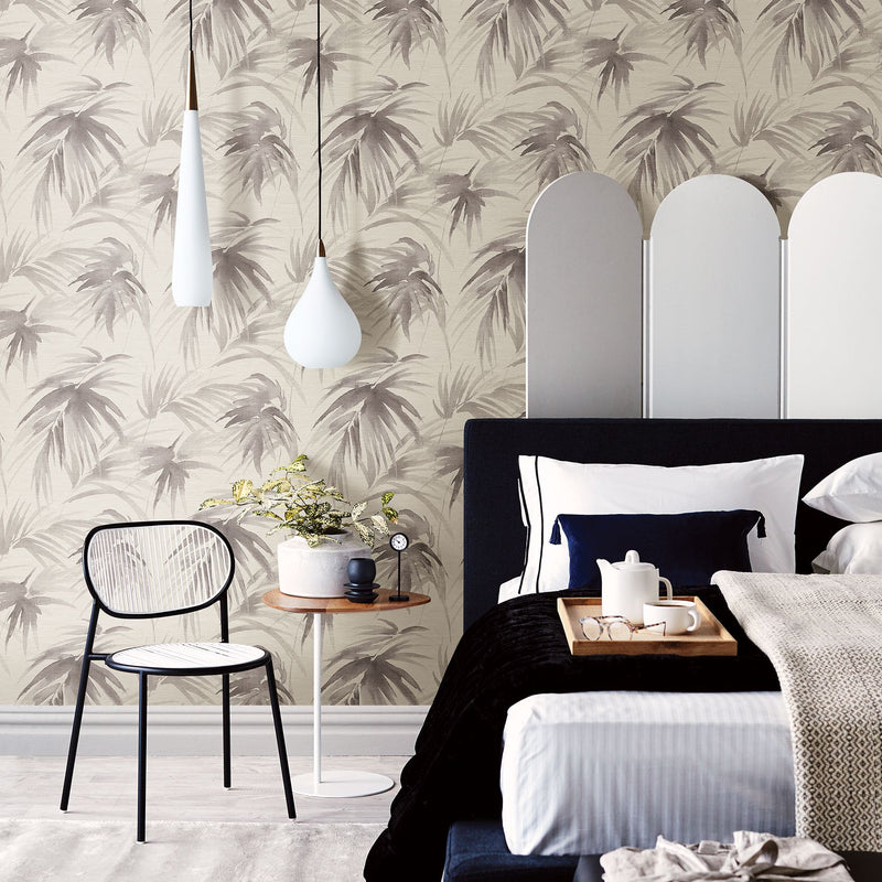 media image for Darlana Grasscloth Wallpaper in Pewter from the Scott Living Collection by Brewster Home Fashions 225