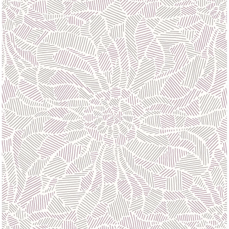 media image for Daydream Abstract Floral Wallpaper in Purple from the Celadon Collection by Brewster Home Fashions 275
