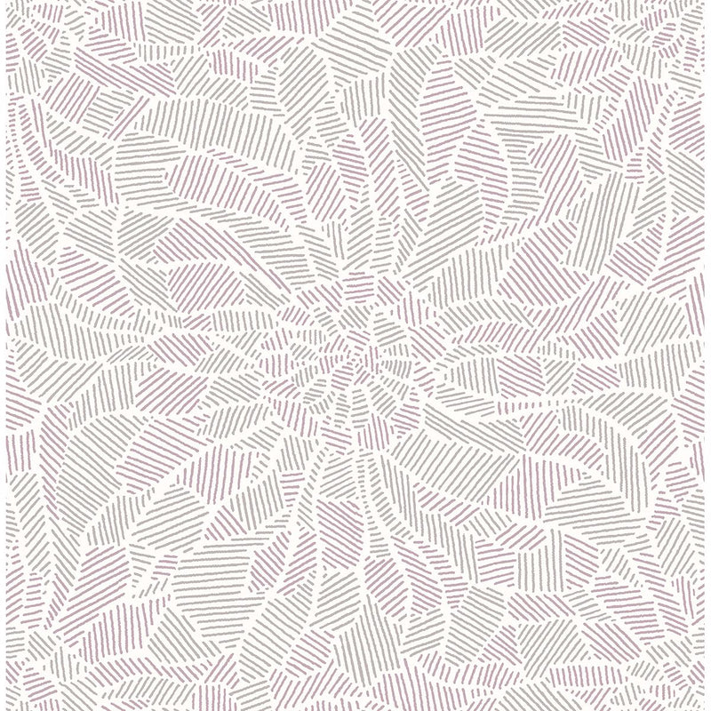 media image for Daydream Abstract Floral Wallpaper in Purple from the Celadon Collection by Brewster Home Fashions 257