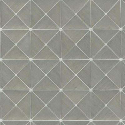 product image of Dazzling Diamond Sisal Wallpaper in Grey and Silver from the Geometric Resource Collection by York Wallcoverings 566