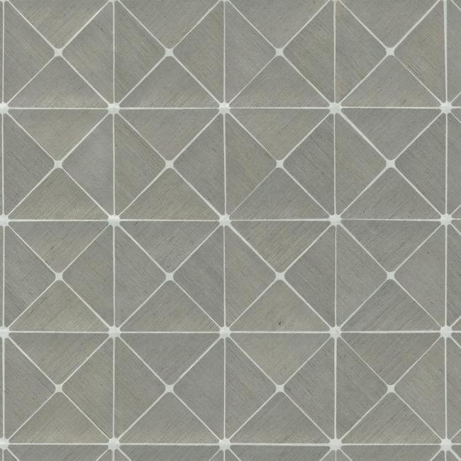 media image for sample dazzling diamond sisal wallpaper in grey and silver from the geometric resource collection by york wallcoverings 1 297
