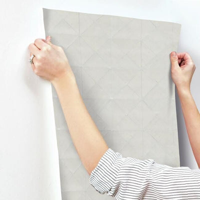 product image for Dazzling Diamond Sisal Wallpaper in Silver and White from the Geometric Resource Collection by York Wallcoverings 76