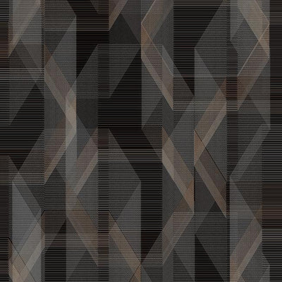 product image of sample debonair geometric peel stick wallpaper in black and grey by roommates for york wallcoverings 1 531