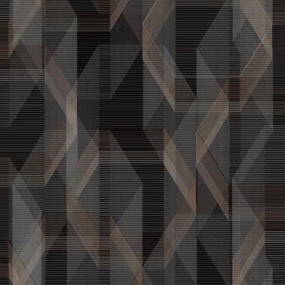 product image of Debonair Geometric Peel & Stick Wallpaper in Black and Grey by RoomMates for York Wallcoverings 565