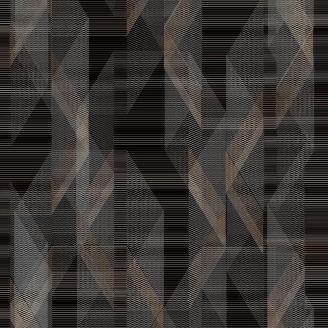 media image for sample debonair geometric peel stick wallpaper in black and grey by roommates for york wallcoverings 1 267
